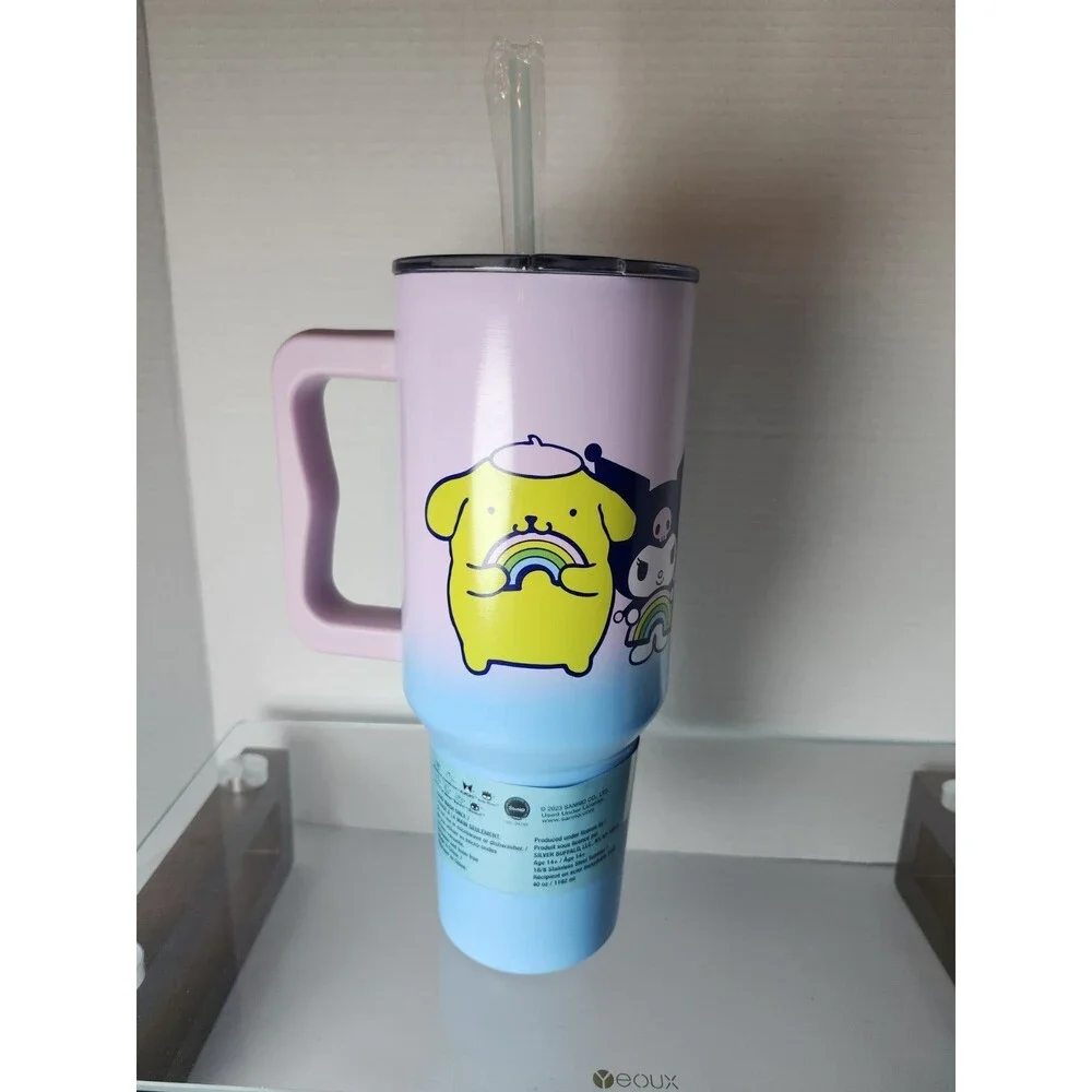Hello Kitty And Friends Tumbler With Straw Stainless Steel Drink 40oz